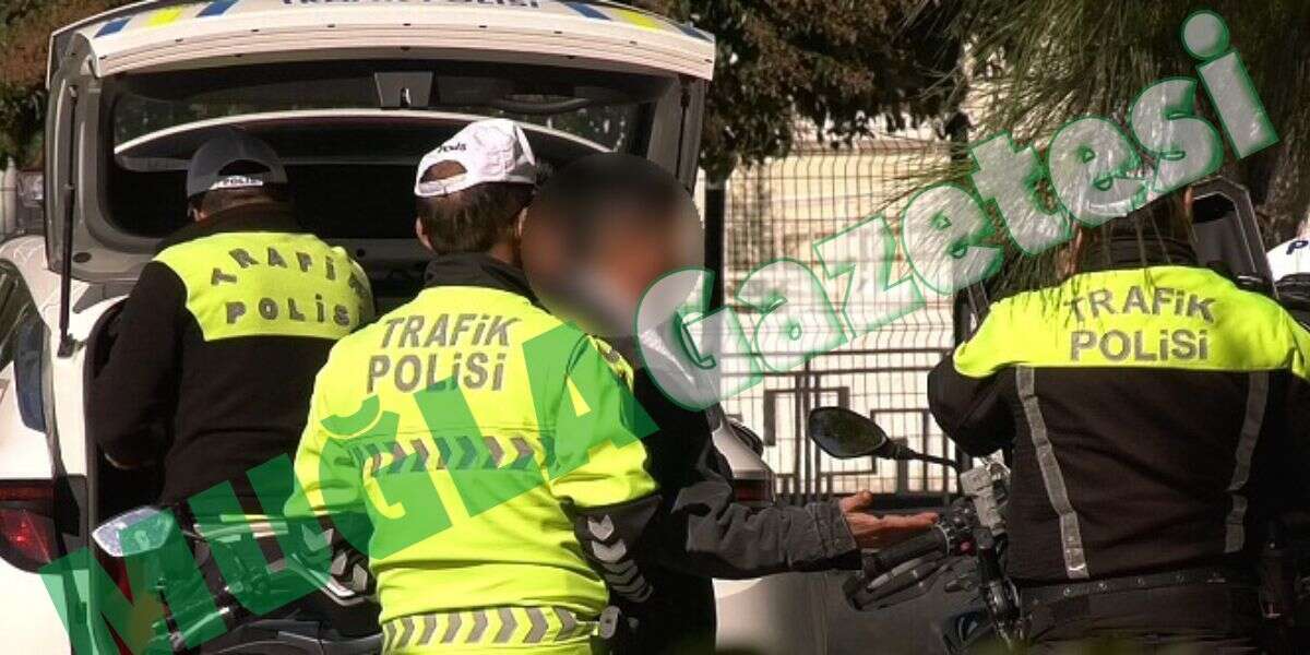 Menteşe’de Kasksız ve Alkollü Motosiklet Sürücüsüne Yaklaşık 393 Bin TL Ceza 1